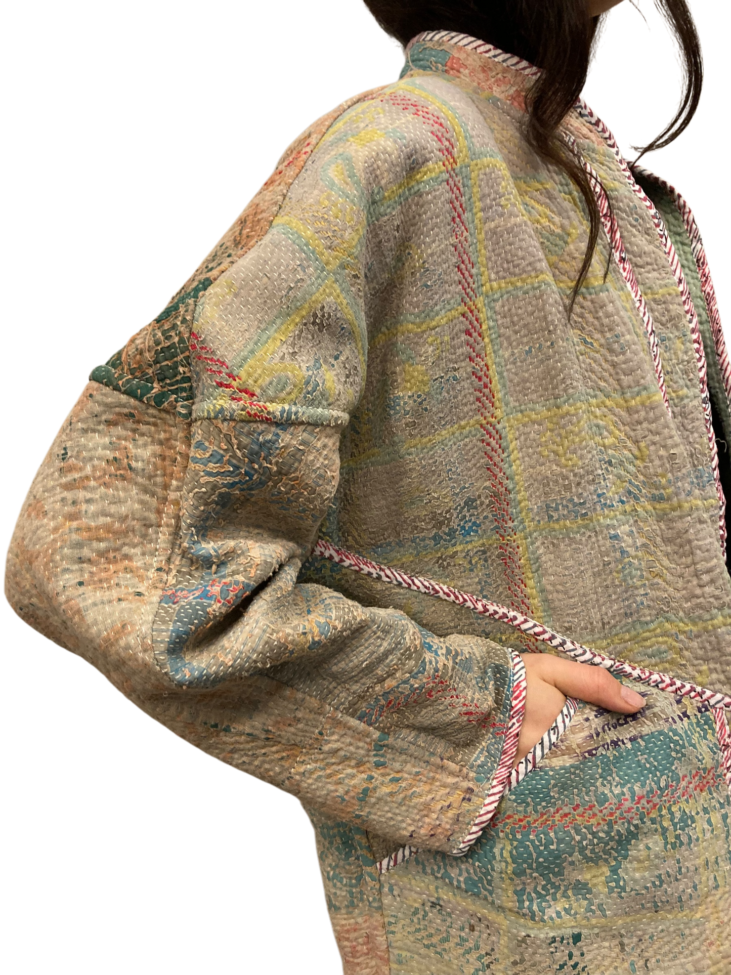 Cofur NOMA Kantha Jacket w/front pockets - One size