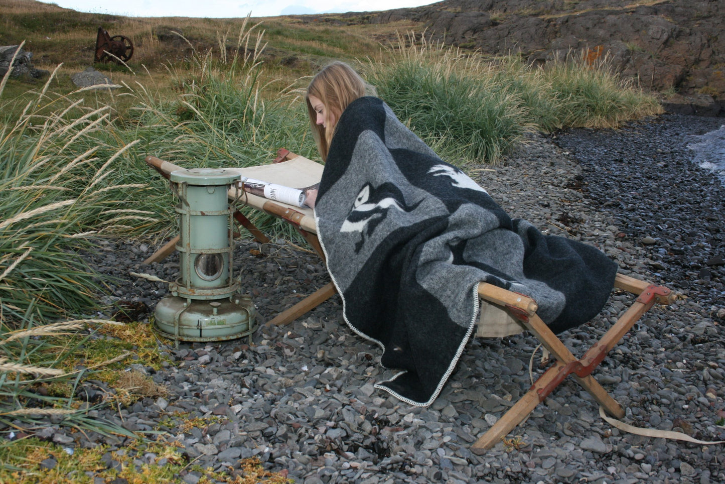 Teppi - Lundi - Hugrún (Puffin Blanket)