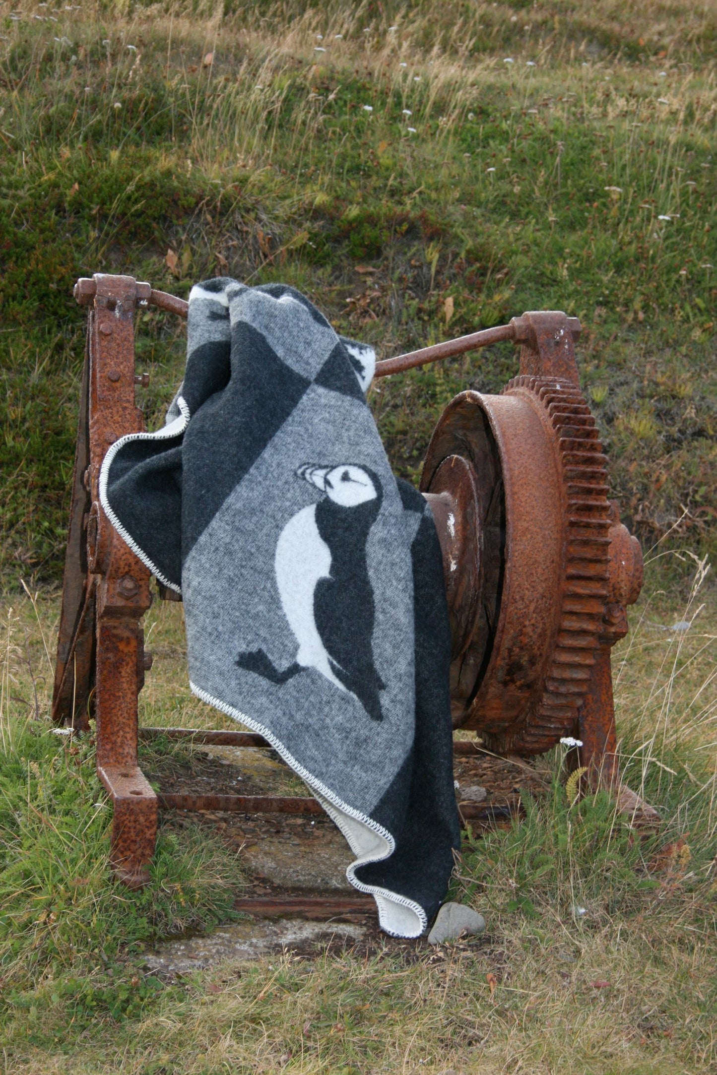 Teppi - Lundi - Hugrún (Puffin Blanket)