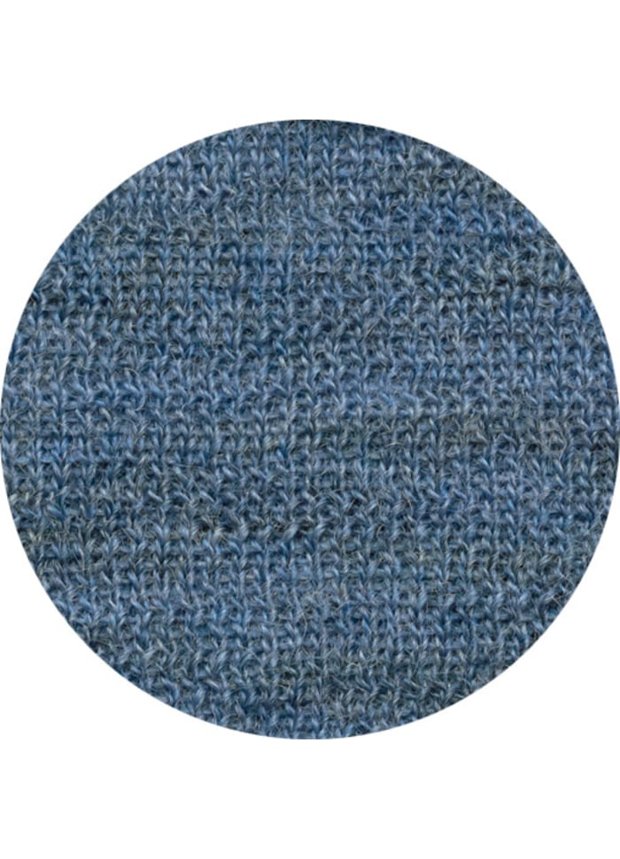 by basics – Merino hettupeysa með vösum (Indigo melange)