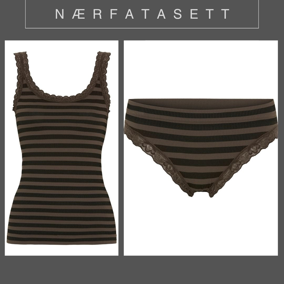 Nærfatasett - Röndótt - Margir litir