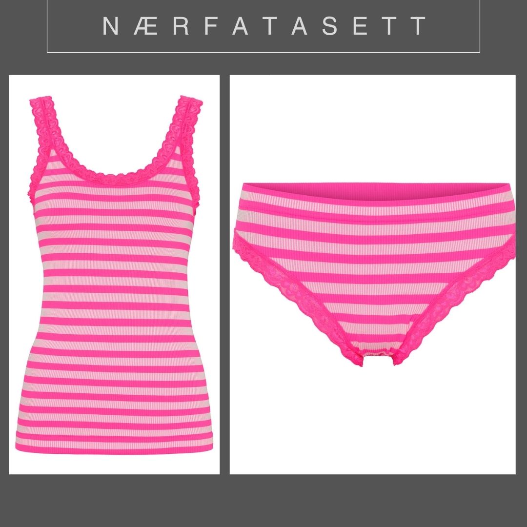 Nærfatasett - Röndótt - Margir litir