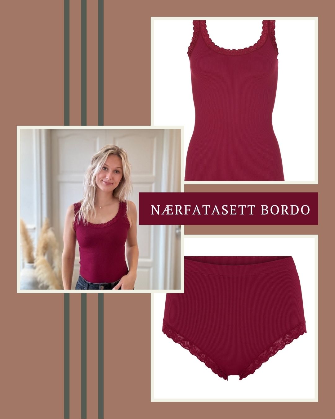 Nærfatasett - Bordo