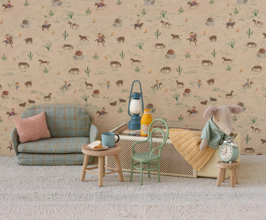 Maileg - Vintage chair - Mint, Mouse