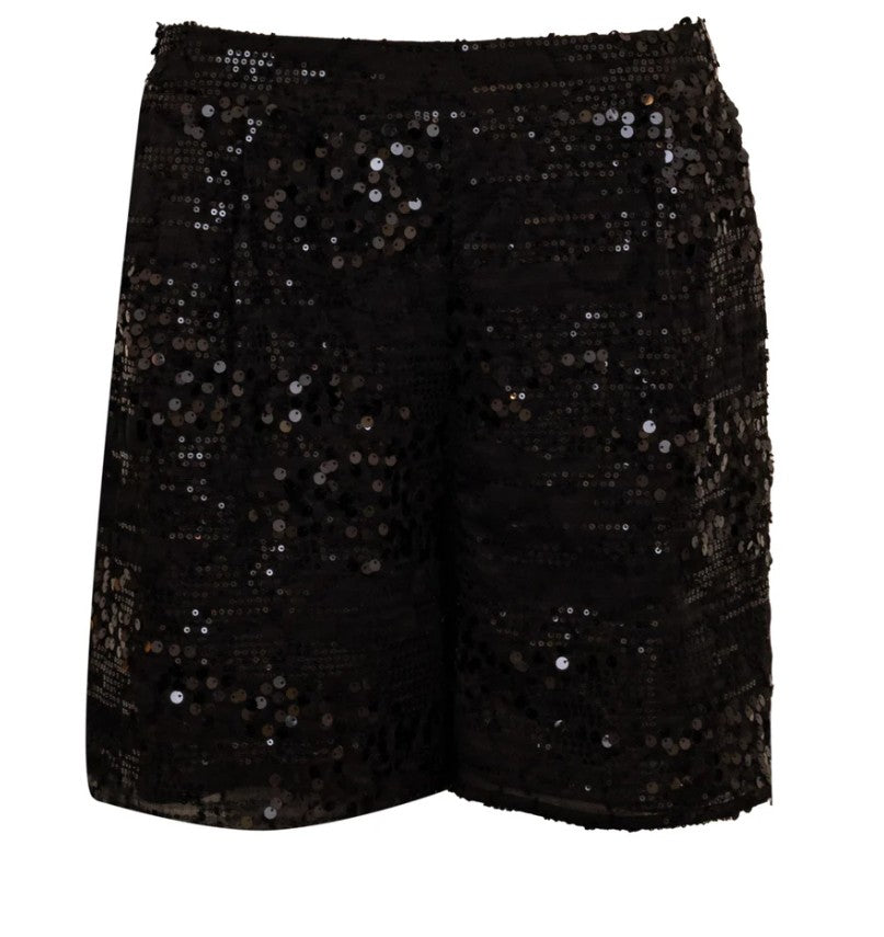 Costamani - Pallíettu Shorts - Svartar