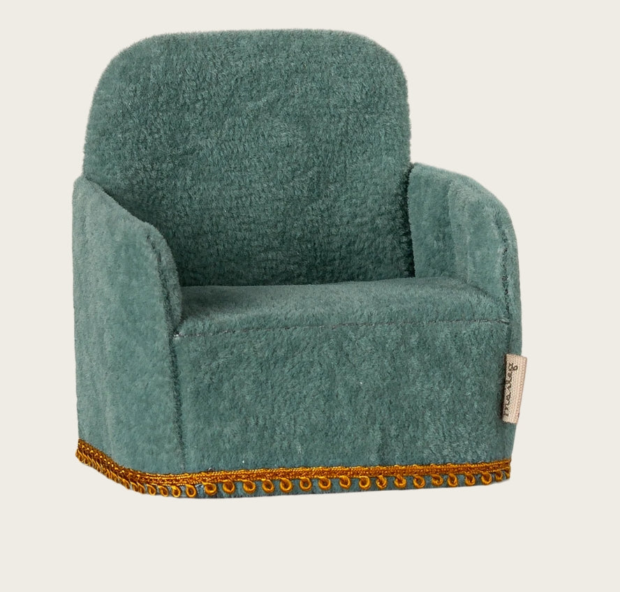 Maileg – Folding chair, mouse - Mint