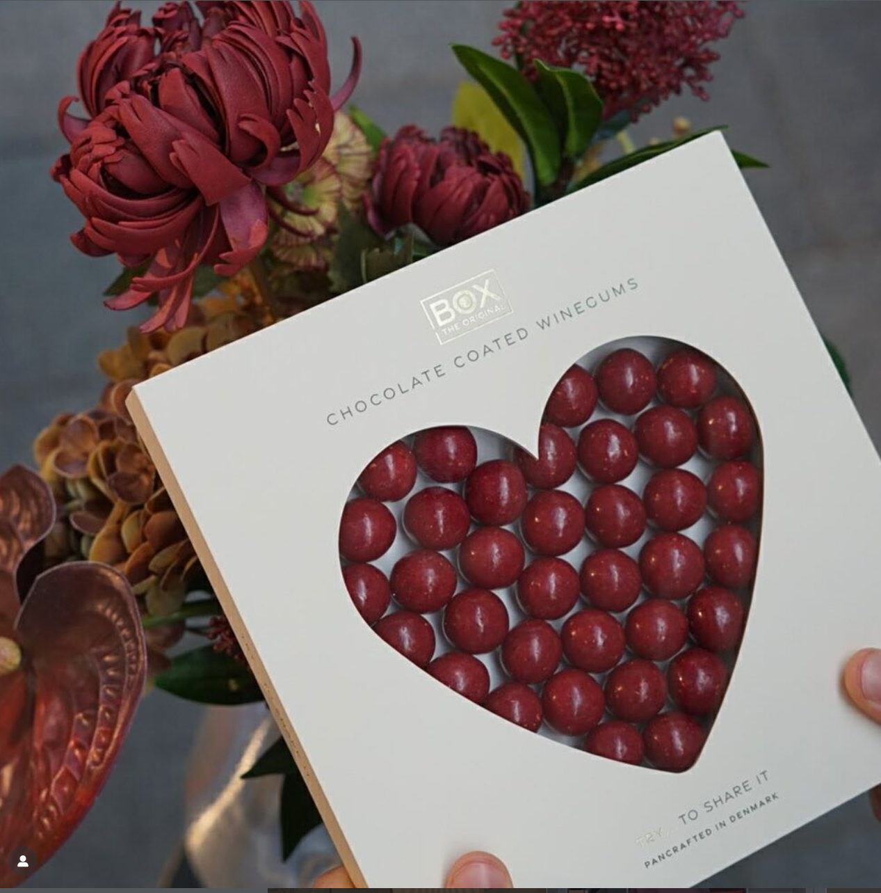 BOX - RASPBERRY HEART gjafabox