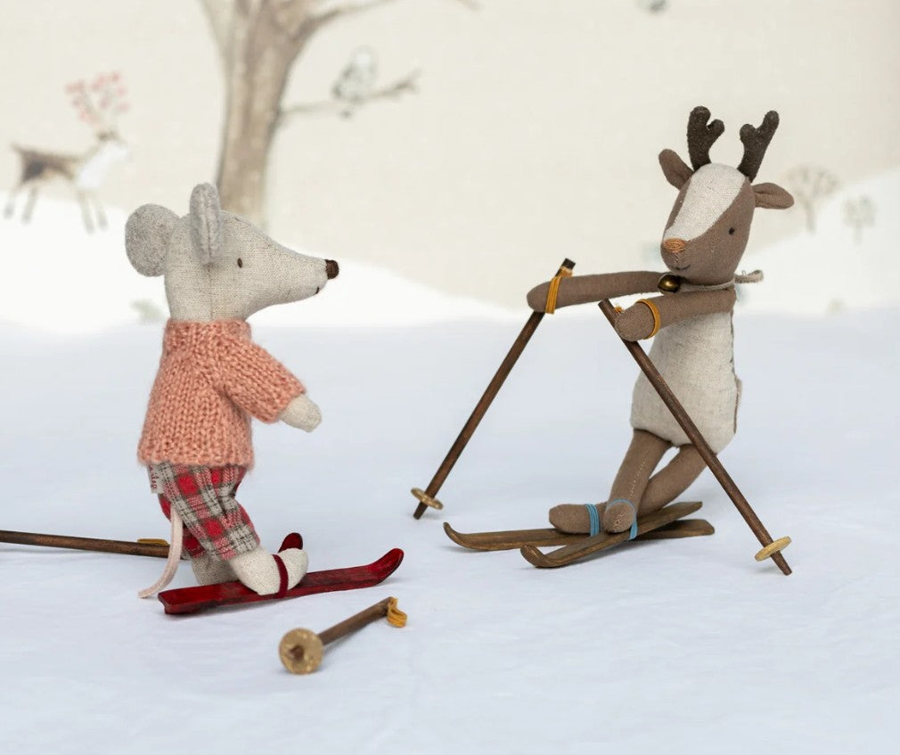 Maileg – Winter mouse with ski, Big Sister