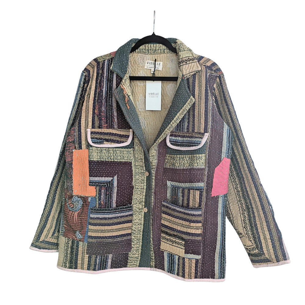 Cabana UNIKA kantha jakki - S/M - NO. 4