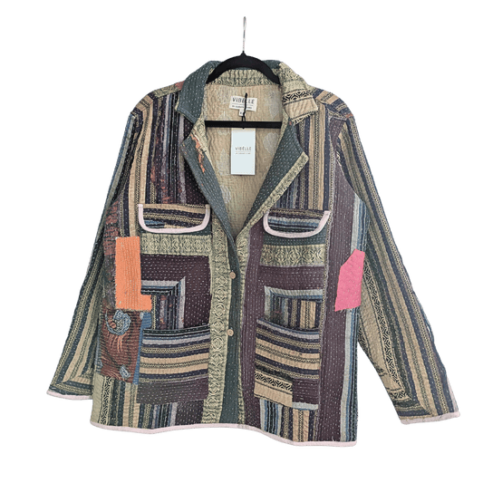 Cabana UNIKA kantha jakki - S/M - NO. 4