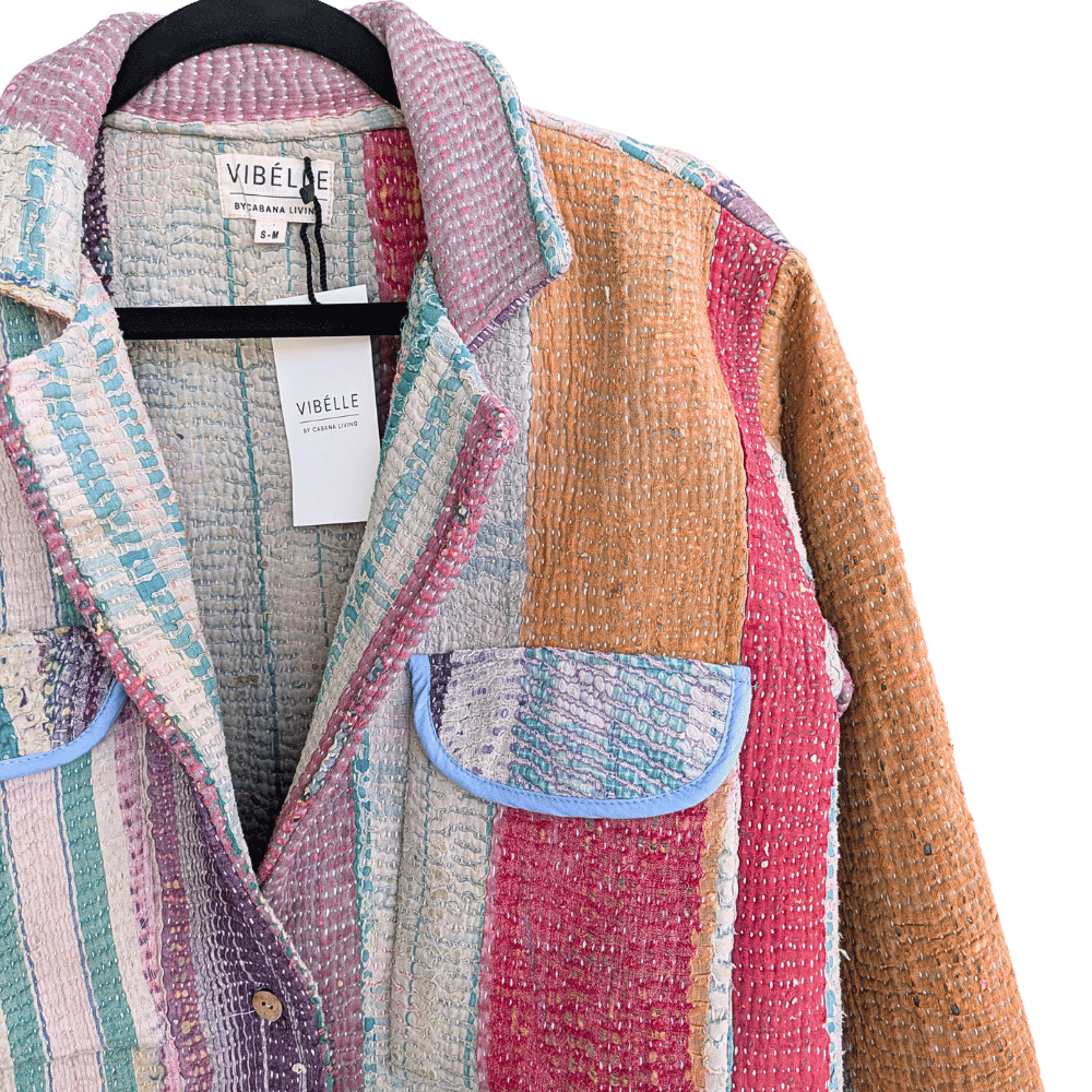 Cabana UNIKA kantha jakki - S/M - NO. 6