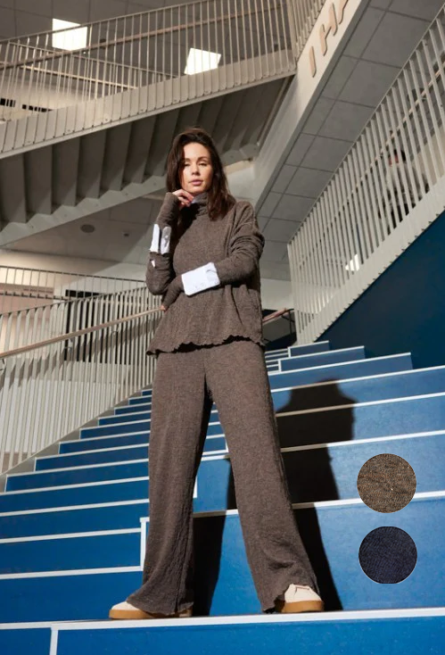 by basics (3501) – Merino bubble buxur wide