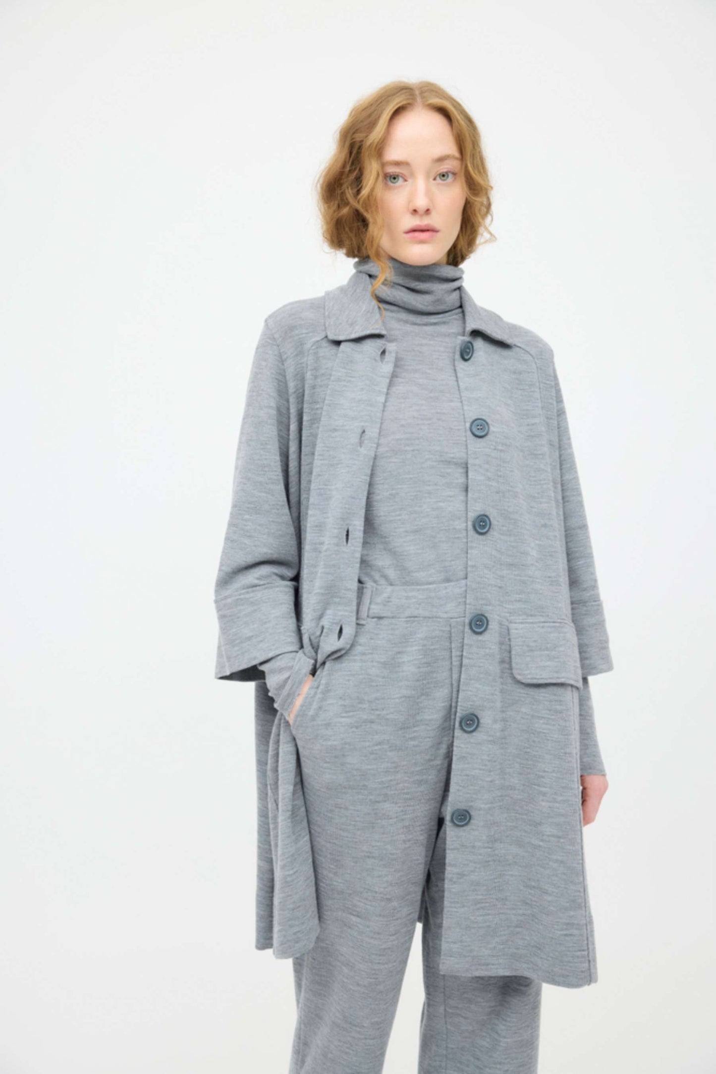 by basics (8026) – Merino Coat Dress, 2 litir