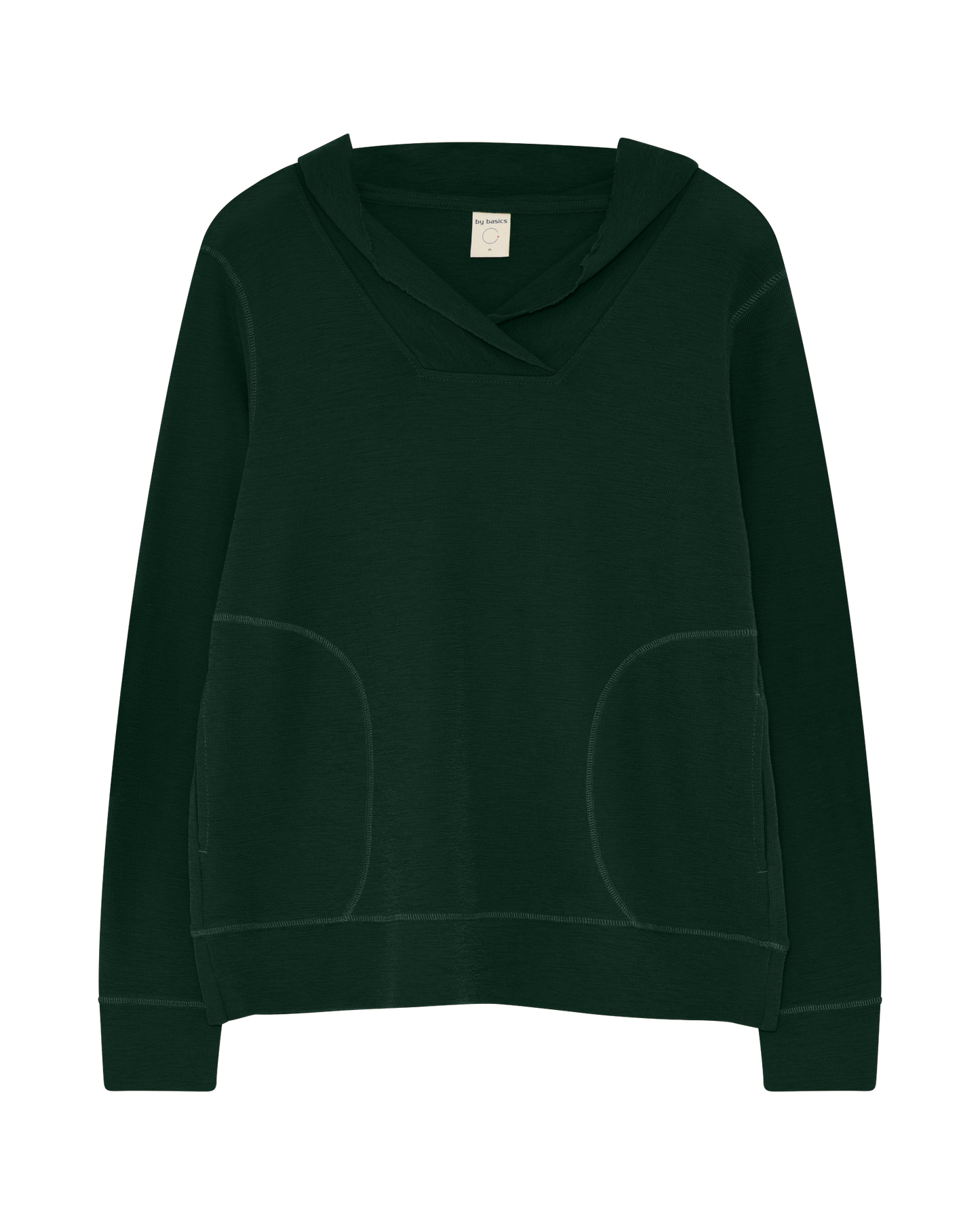 by basics (4061) – Merino hettupeysa með vösum- 4 litir