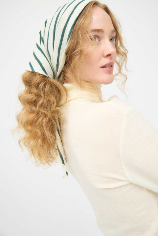 by basics (1055) – Merino Knit Kerchief Scarf - nokkrir litir