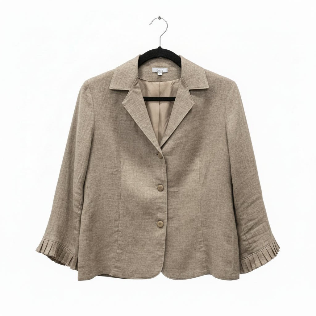Brown jacket on a hanger