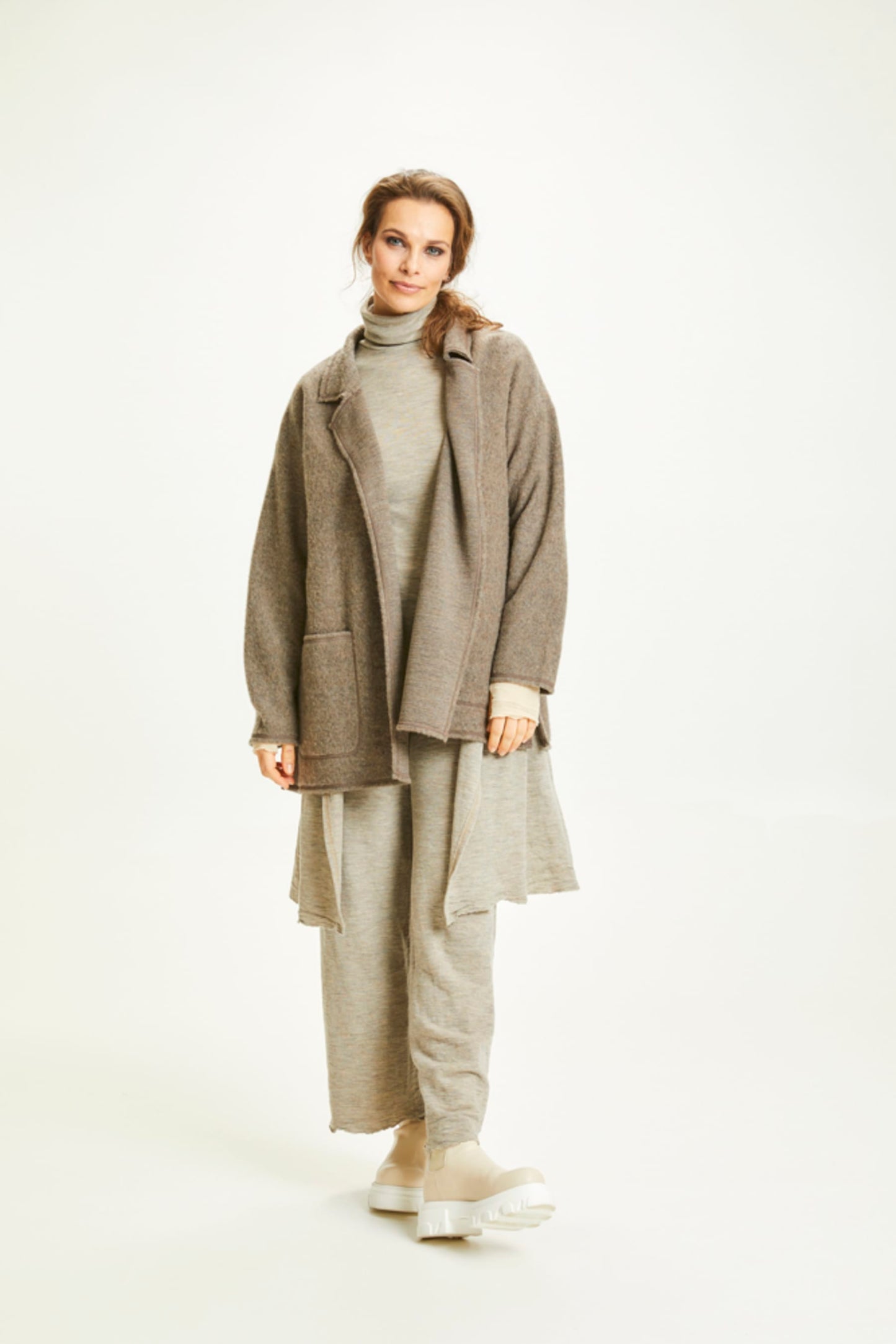 by basics (18009) – Brushed Wool Reverseble Jacket