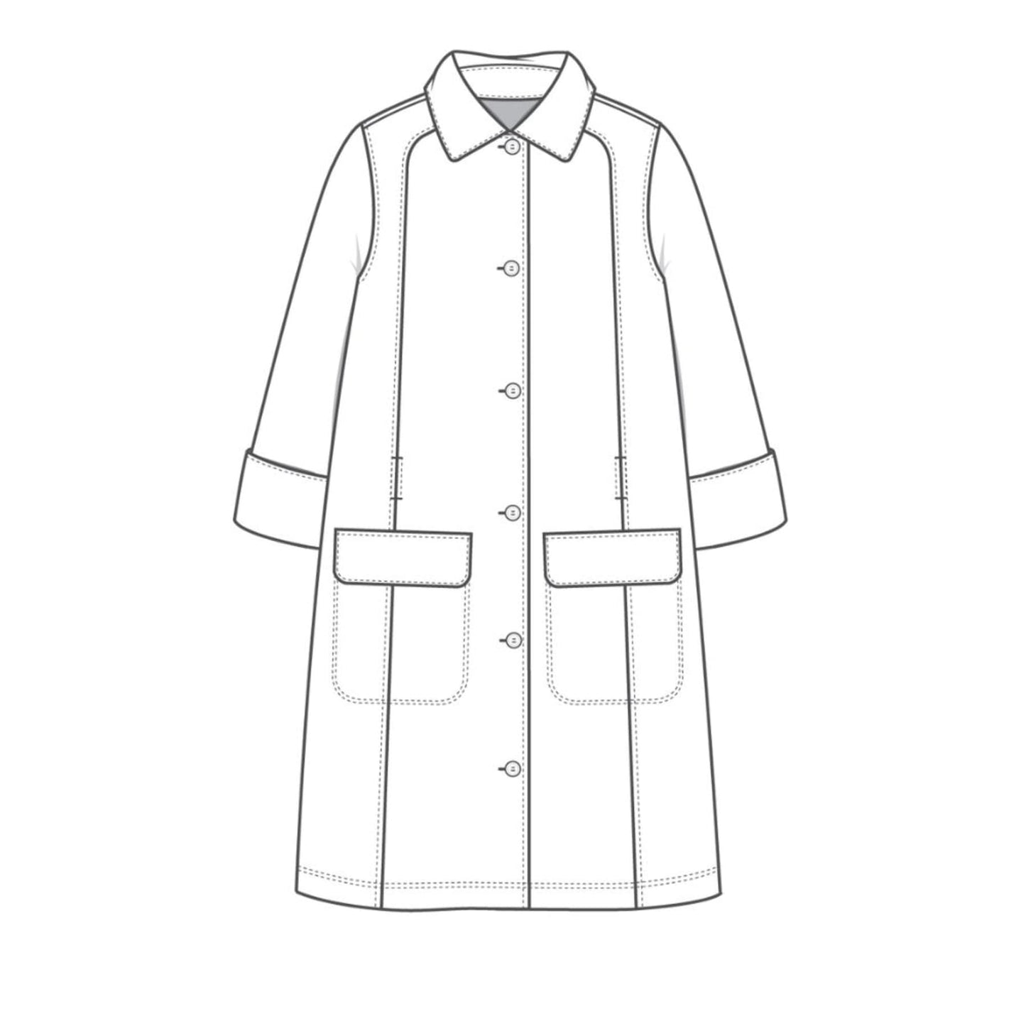 by basics (8026) – Merino Coat Dress, 2 litir