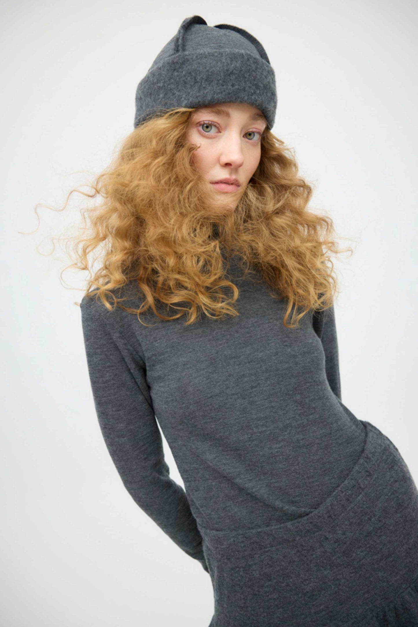by basics (18014) – Brushed Wool Húfa -  Nokkrir litir