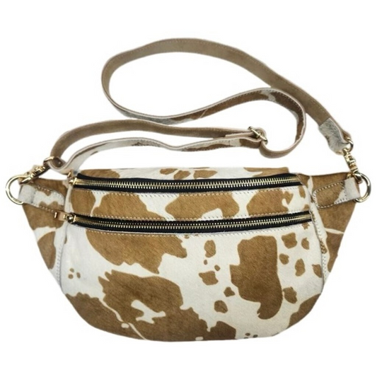 Astrid leðurtaska – Cow Bumbag