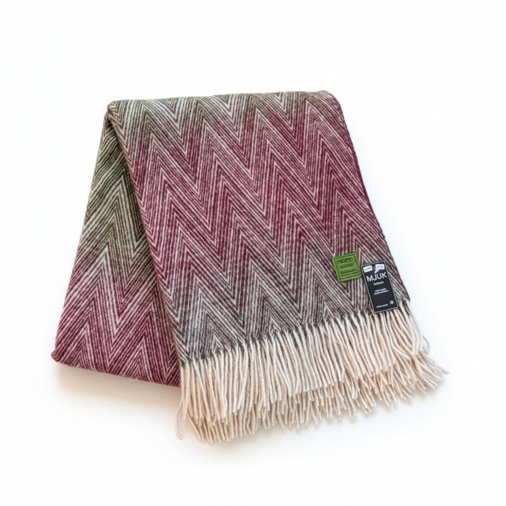 Mjúk ullarteppi - Rainbow