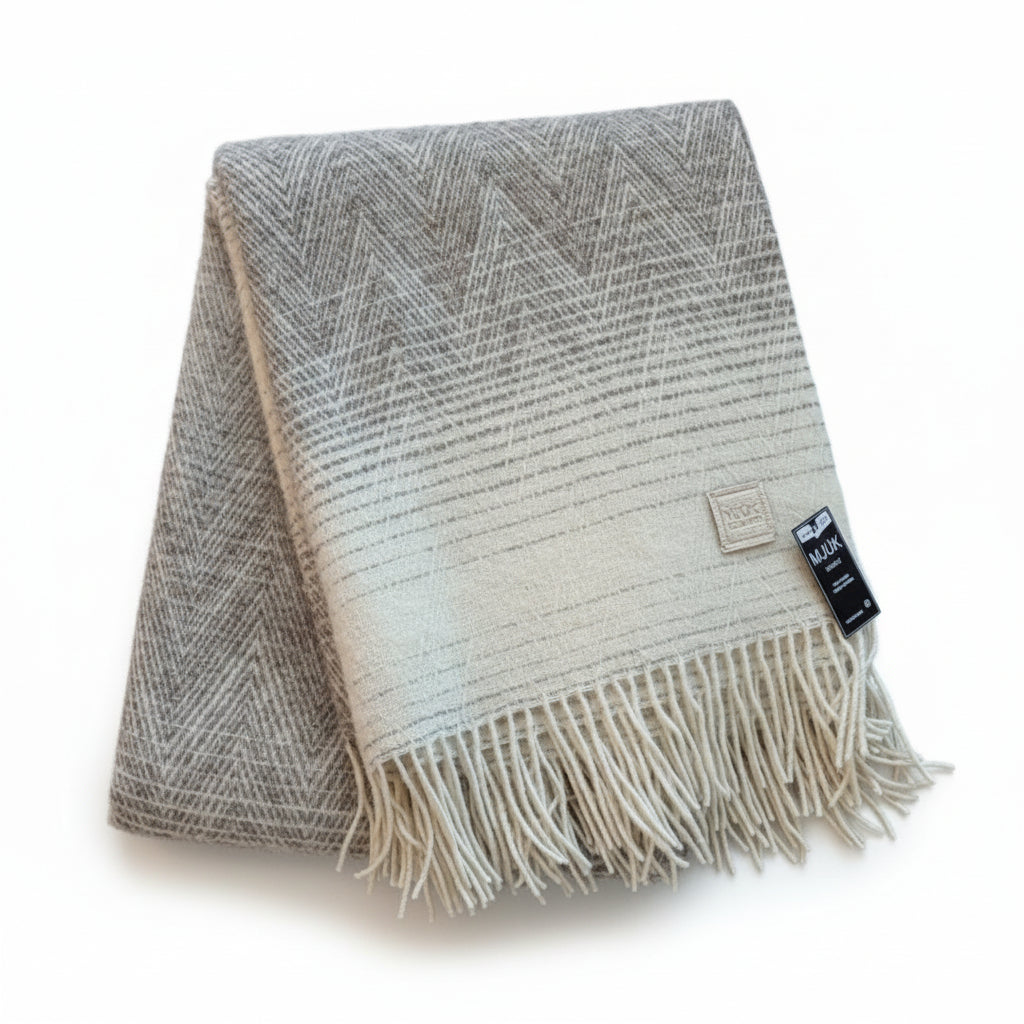 Mjúk ullarteppi - Rainbow