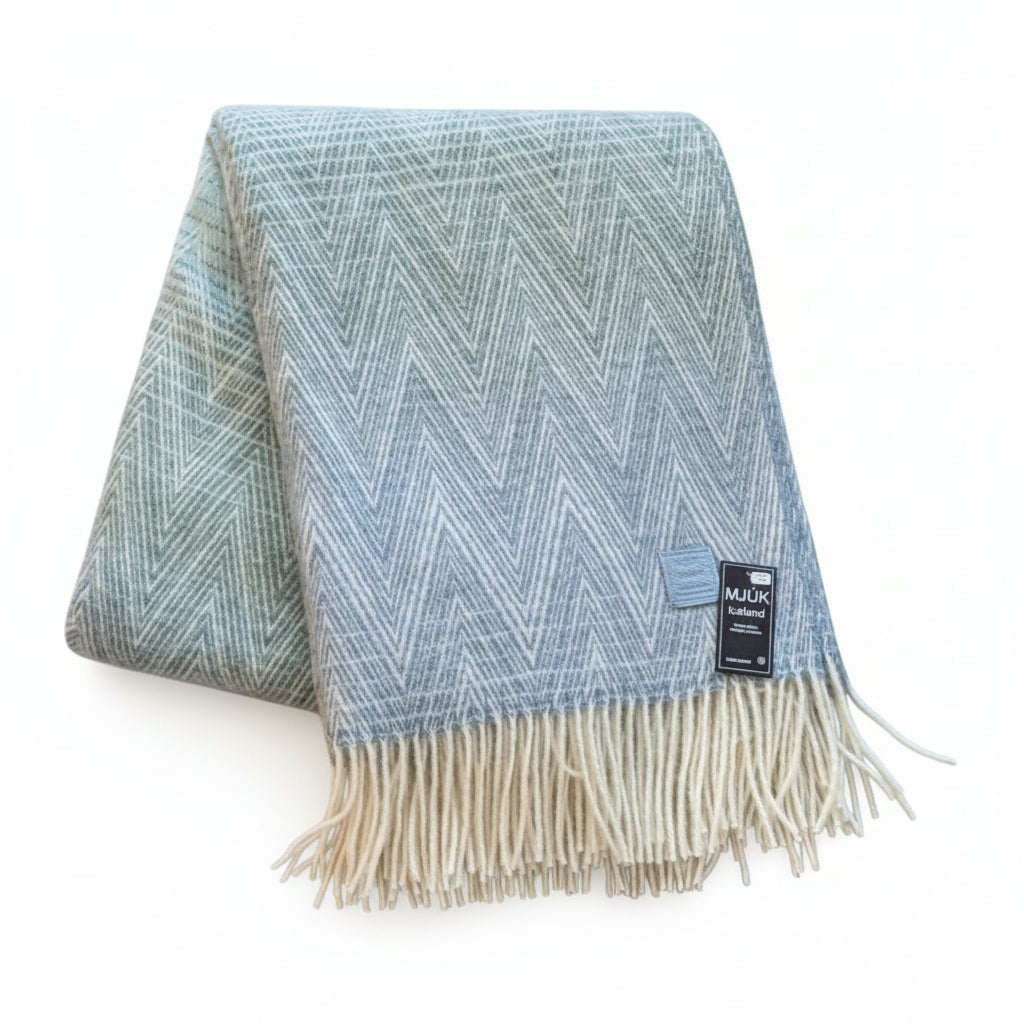 Mjúk ullarteppi - Rainbow