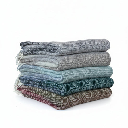 Mjúk ullarteppi - Rainbow