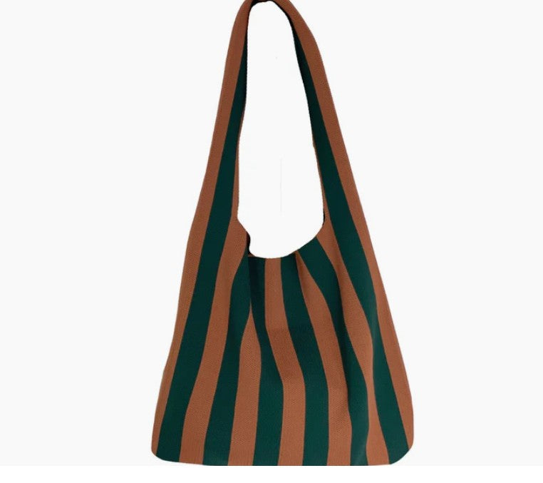 By Stær - Olivia taska Brun/Flaskegrøn