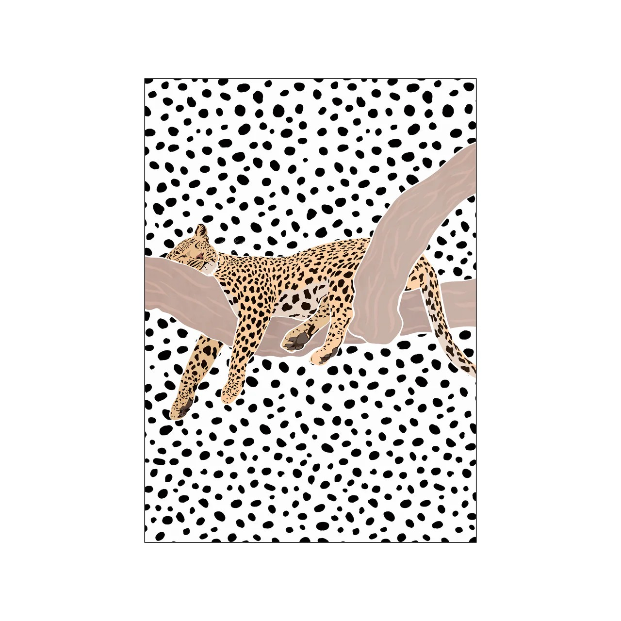 Leopard Sleeping Polkadots-Sarah Manovski - 2 sizes