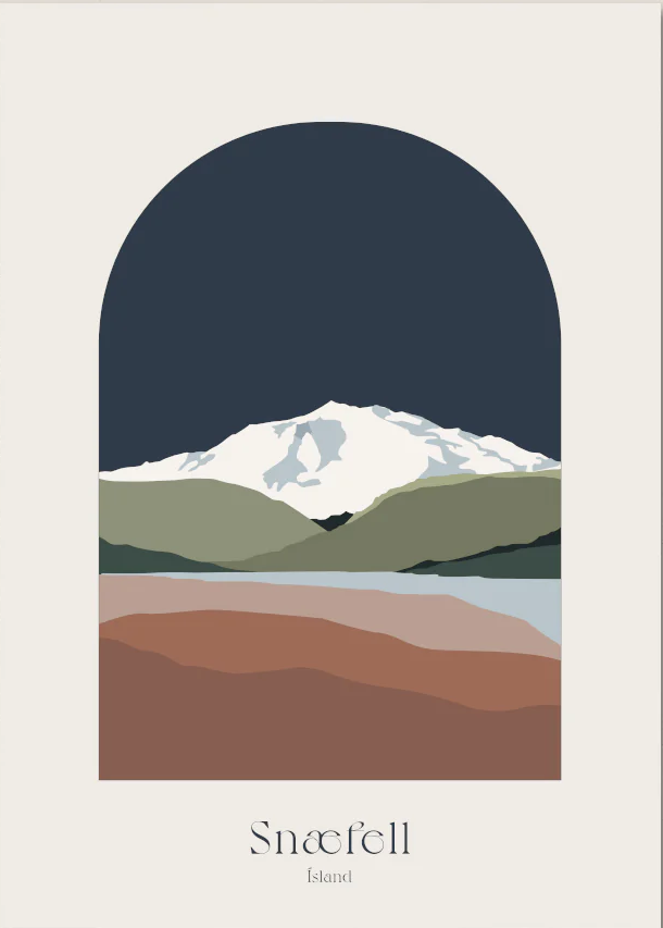 SNÆFELL - Póster frá Artless - 2 stærðir