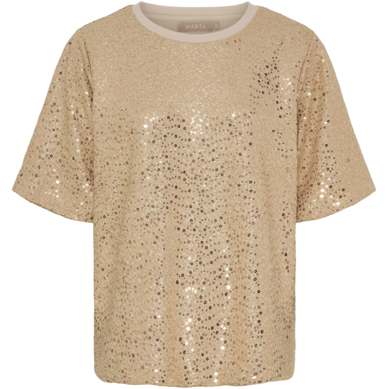 Þorragóss - palliettu t-shirt - drappað