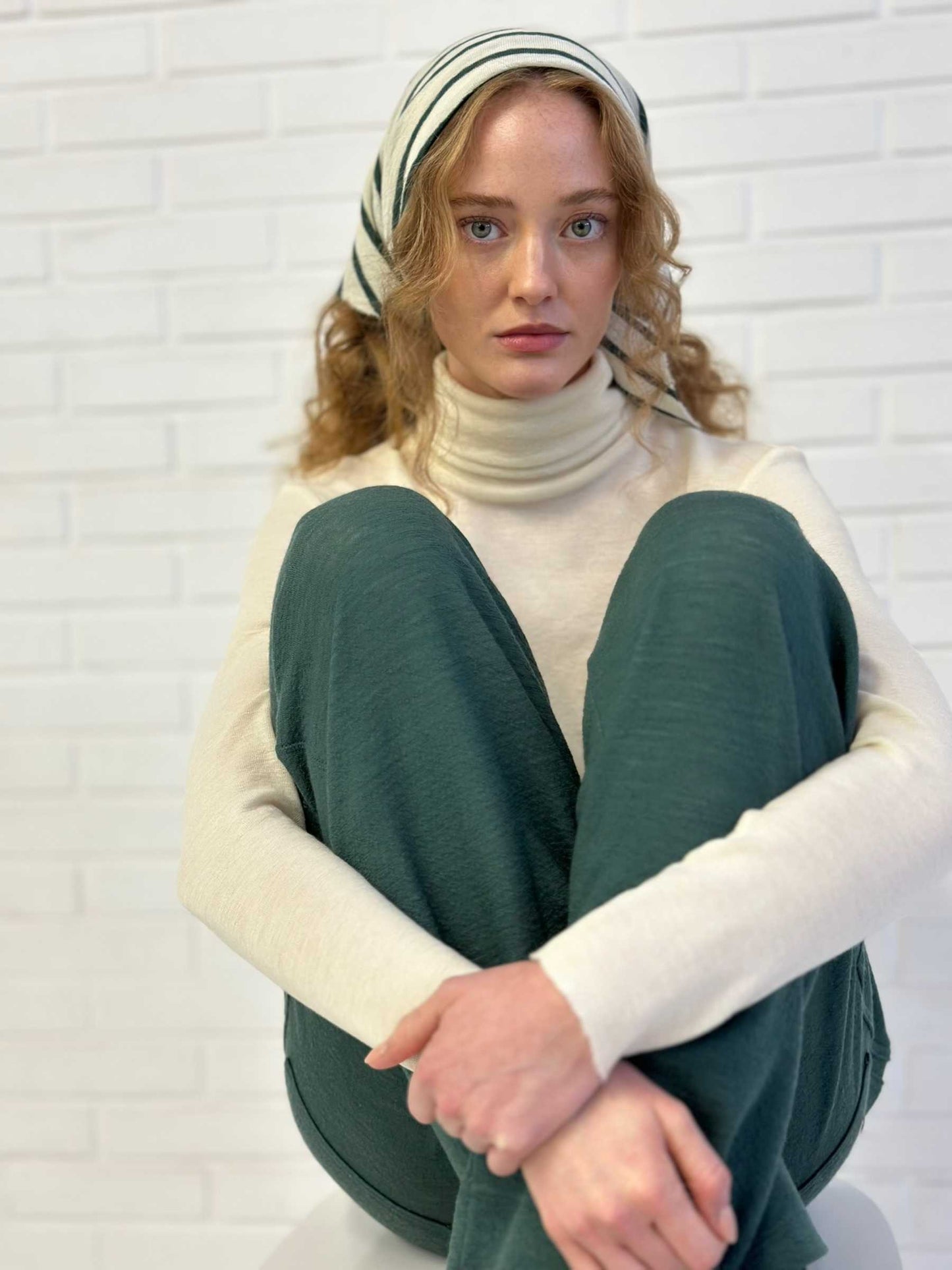 by basics (1055) – Merino Knit Kerchief Scarf - nokkrir litir