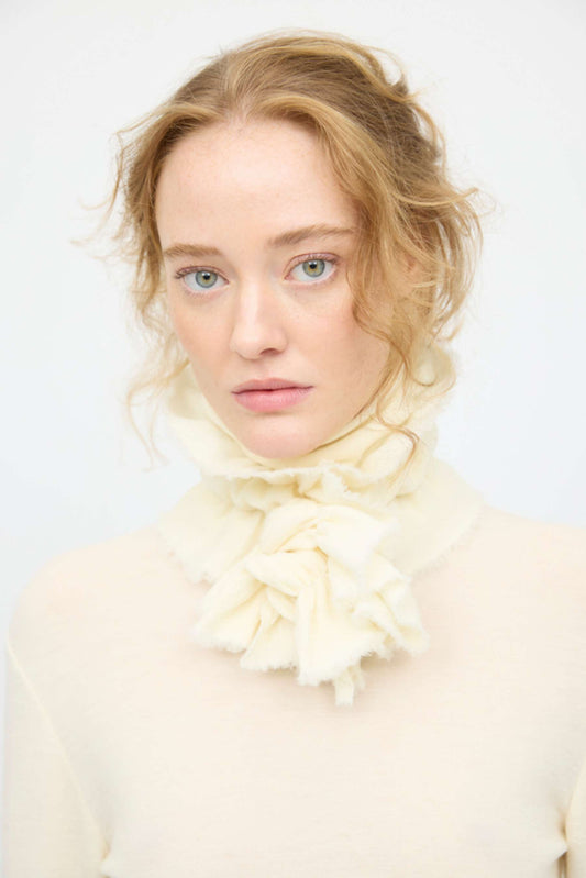 by basics (1051) – Merino Flounce Scarf - nokkrir litir