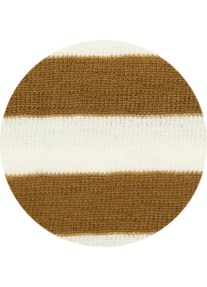 by basics – Merino rúllukragapeysa loose Bronze/Raw white